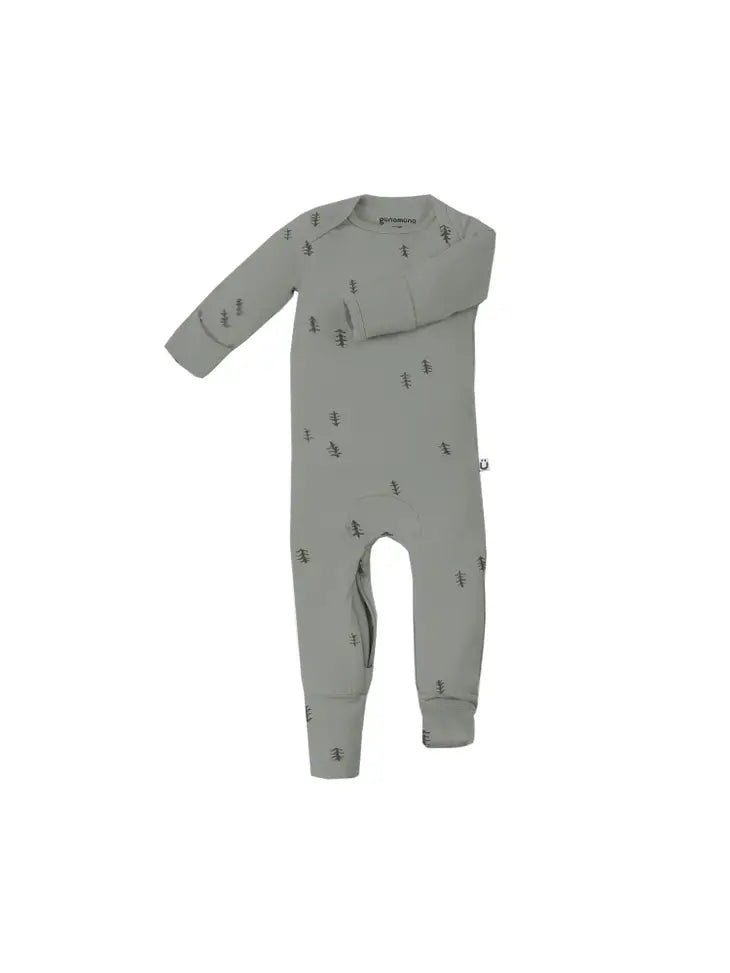 Gunamuna Bamboo Convertible Pajamas- Forest