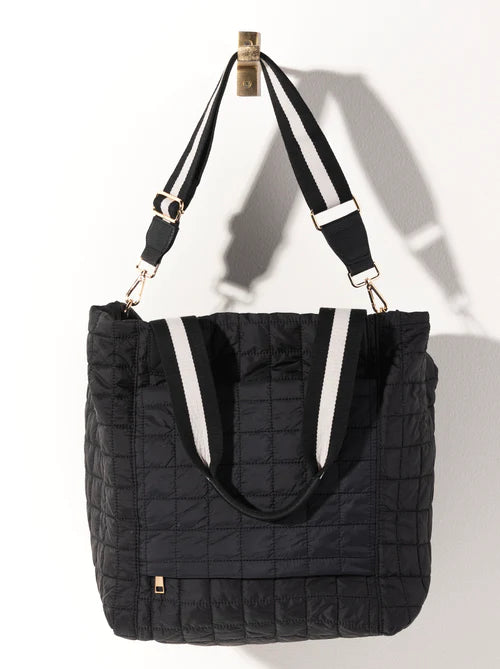 Shiraleah Ezra Quilted Nylon Travel Tote