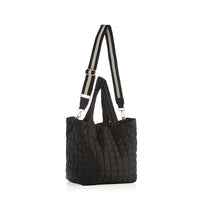 Shiraleah Ezra Quilted Nylon Toe Bag- Black