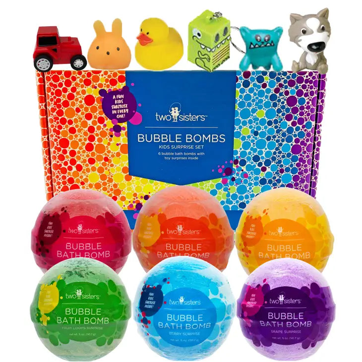 Two Sisters Assortment Bath Bombs with Toy Surpise