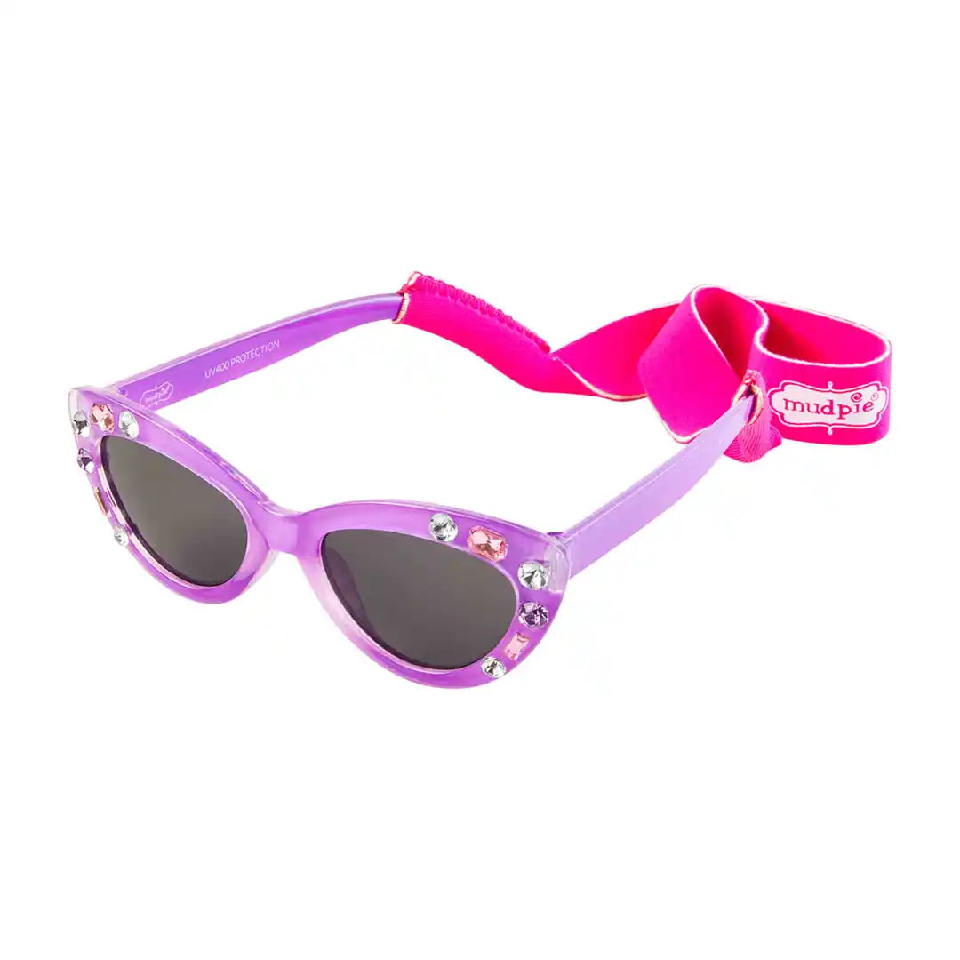 Mud pie Cat Eye Toddler Sunglasses and Neoprene Strap