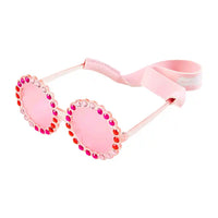 Mud Pie Toddler Sunglasses and Neoprene Strap Round with Gems