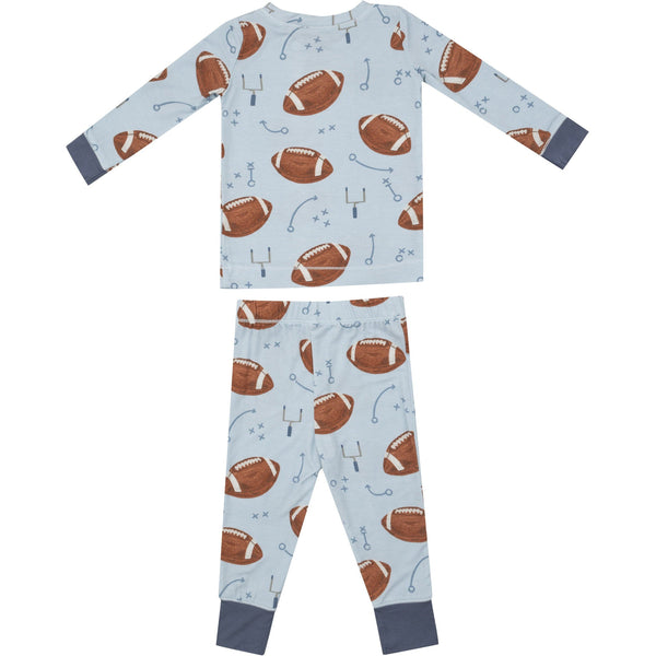 Angel Dear Footballs Blue Long Sleeve Loungewear Set