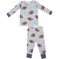 Angel Dear Footballs Blue Long Sleeve Loungewear Set