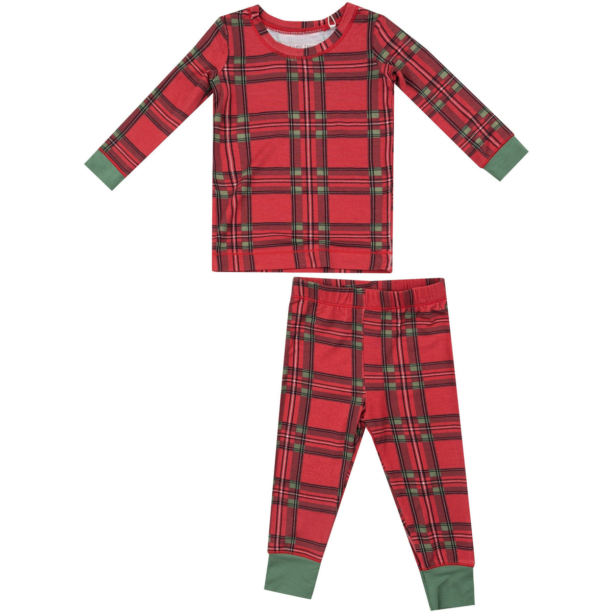 Angel Dear Vintage Holiday Plaid Long Sleeve Loungewear Set