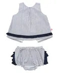 Ruffle Butts Woven Ruffle Swing Top and Bloomer Set