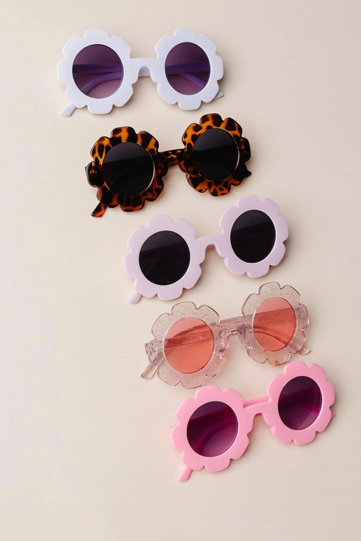 Mila & Rose Groovy Sunnies- Light Pink Glitter