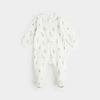 Petit Lem Tulip Print Footed Sleeper