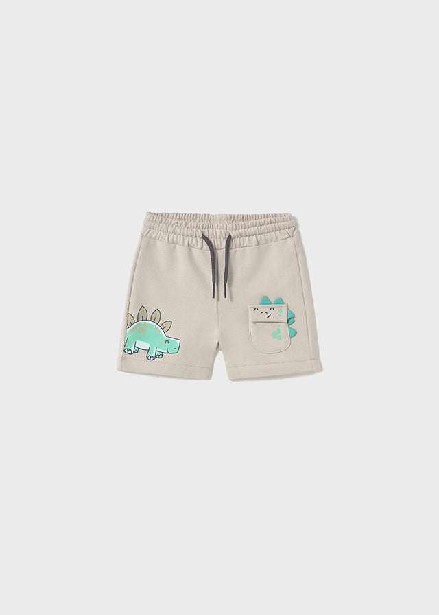 Mayoral Knit Dinosaur Shorts