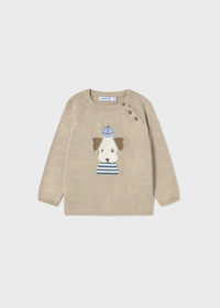 Mayoral Cream Dog Sweater