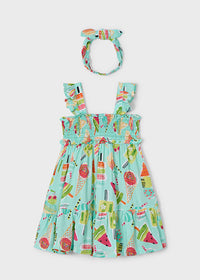 Mayoral Girls Summer Treat Print Dress