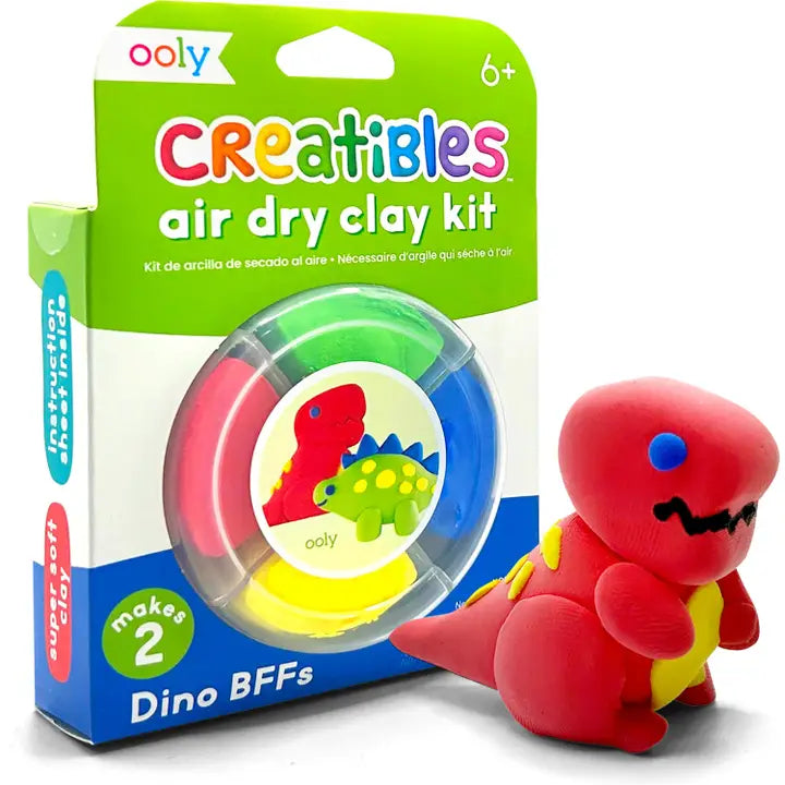 Ooly Creatibles D.I.Y. Air-Dry Clay Kit: Dino. Bffs