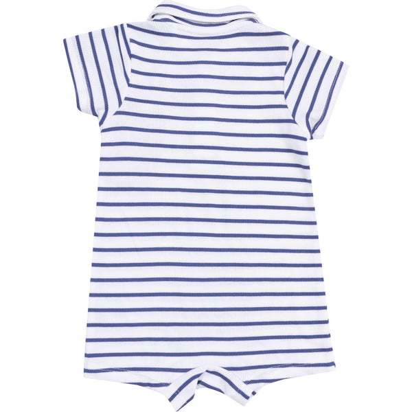 Angel Dear Stripe Vintage Blue Polo Shortie