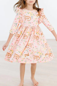 Mila & Rose Chicks & Bunnies Twirl Dress