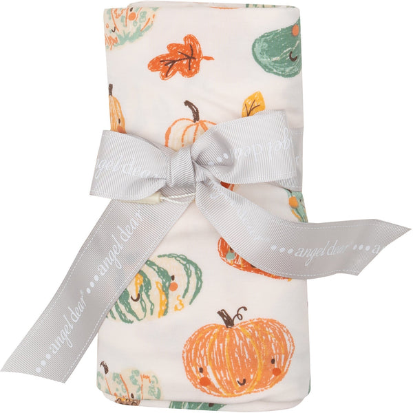 Angel Dear Crayon Pumpkins Swaddle Blanket