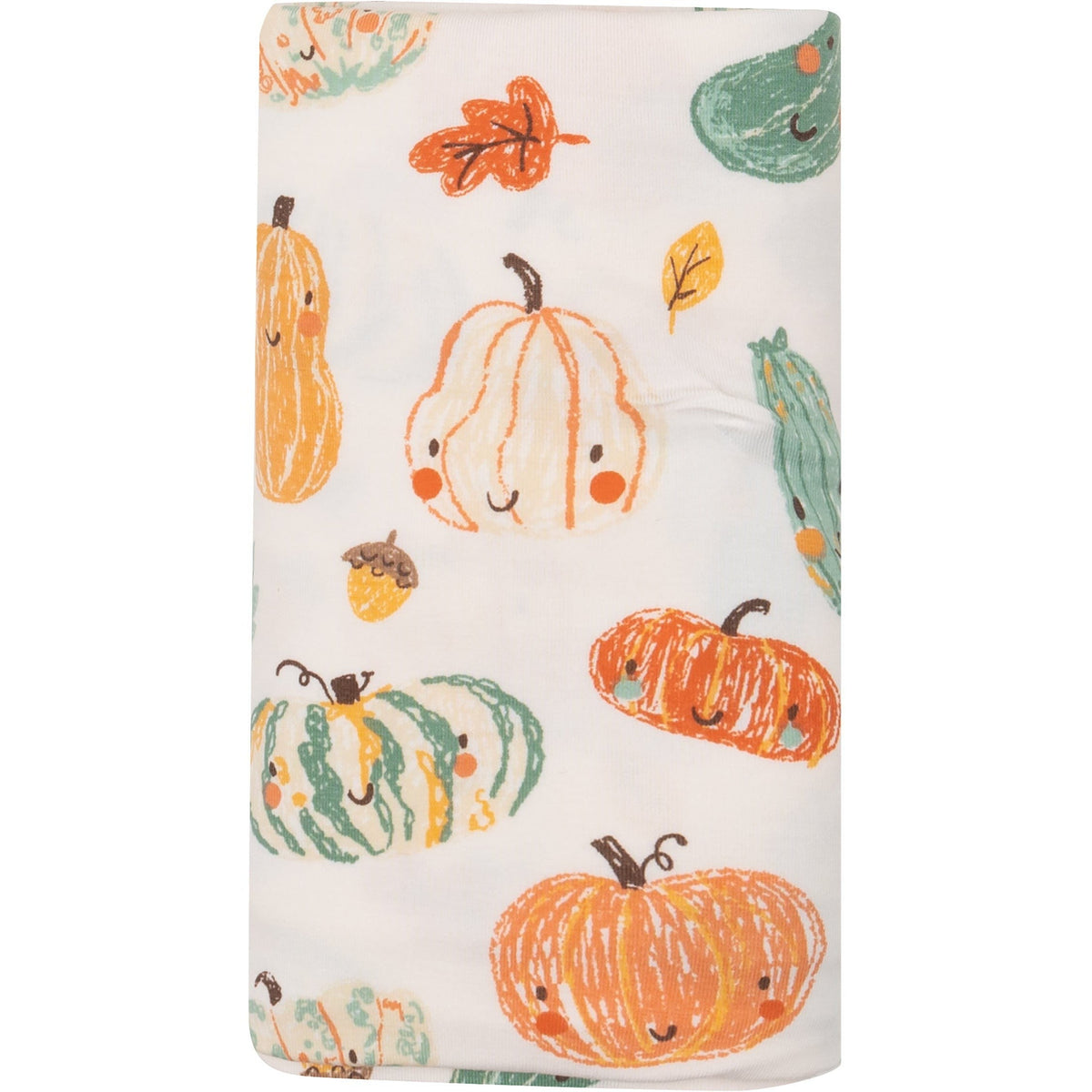 Angel Dear Crayon Pumpkins Swaddle Blanket