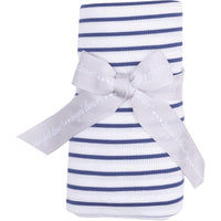 Angel Dear Stripe Vintage Blue Swaddle Blanket