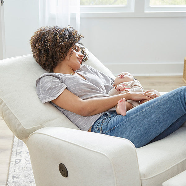 *IN STOCK* Hampton Power Glider Recliner in Flax Performance Fabric