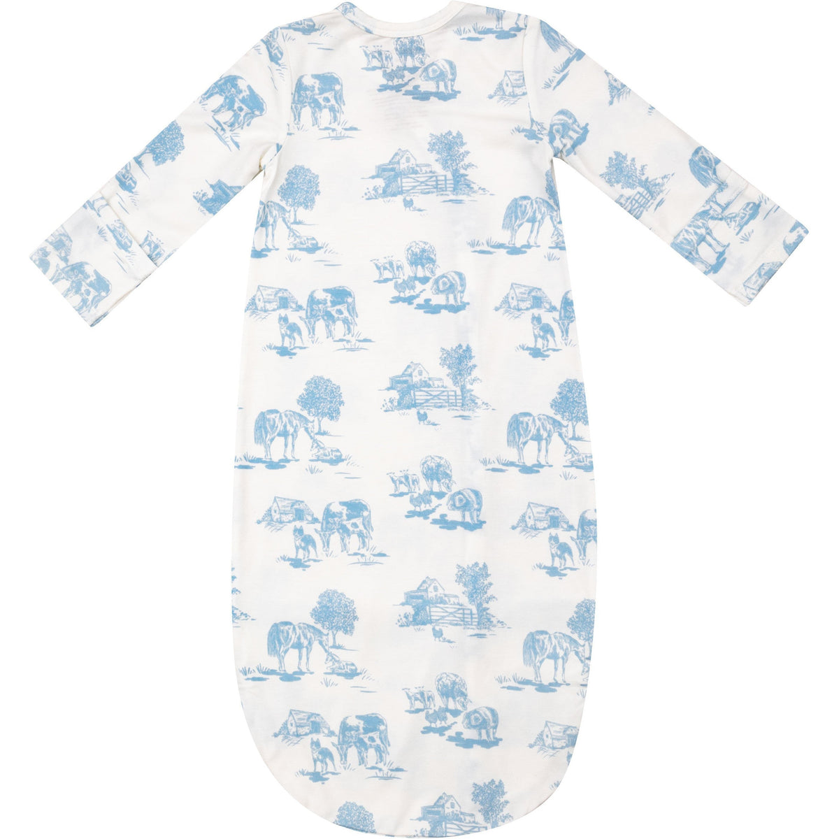 Angel Dear Farm Toile Blue Bundle Gown