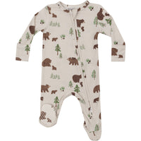 Angel Dear Sweet Brown Bears 2-Way Zipper