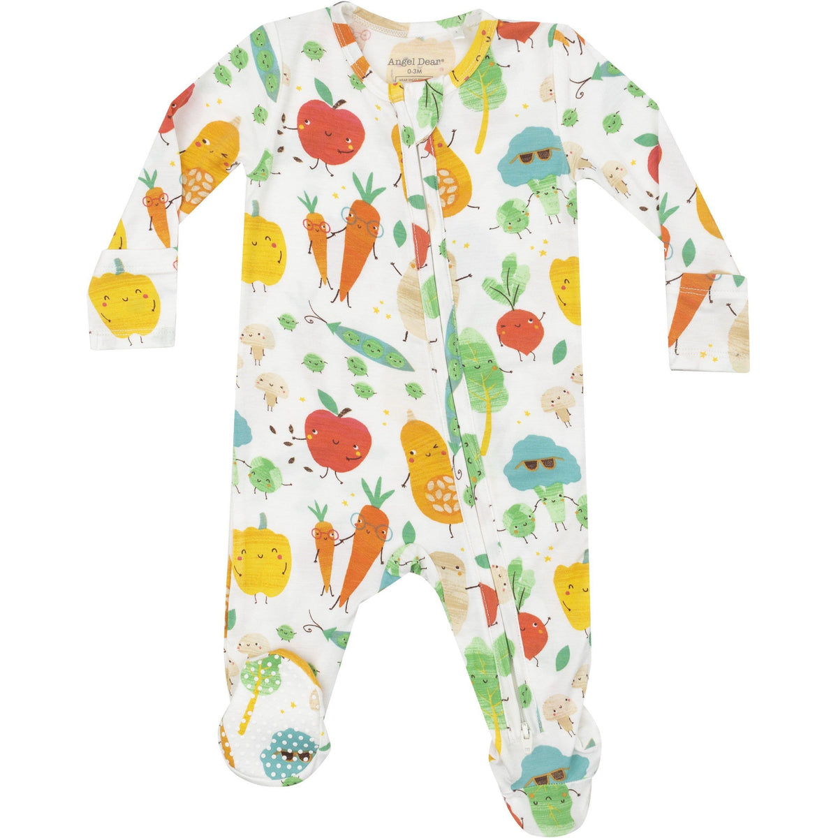 Angel Dear Fall Veggies 2-Way Zipper Footie