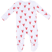 Angel Dear Lobster Bamboo 2-Way Zipper Footie