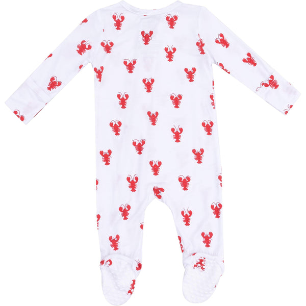 Angel Dear Lobster Bamboo 2-Way Zipper Footie