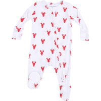 Angel Dear Lobster Bamboo 2-Way Zipper Footie