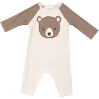 Angel Dear Baby Bear Applique Raglan Romper