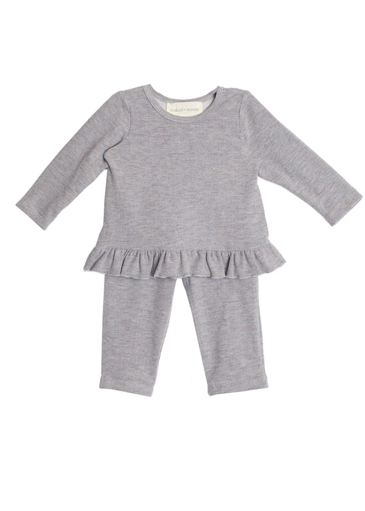 Mabel and Honey two piece Blue Heather Set