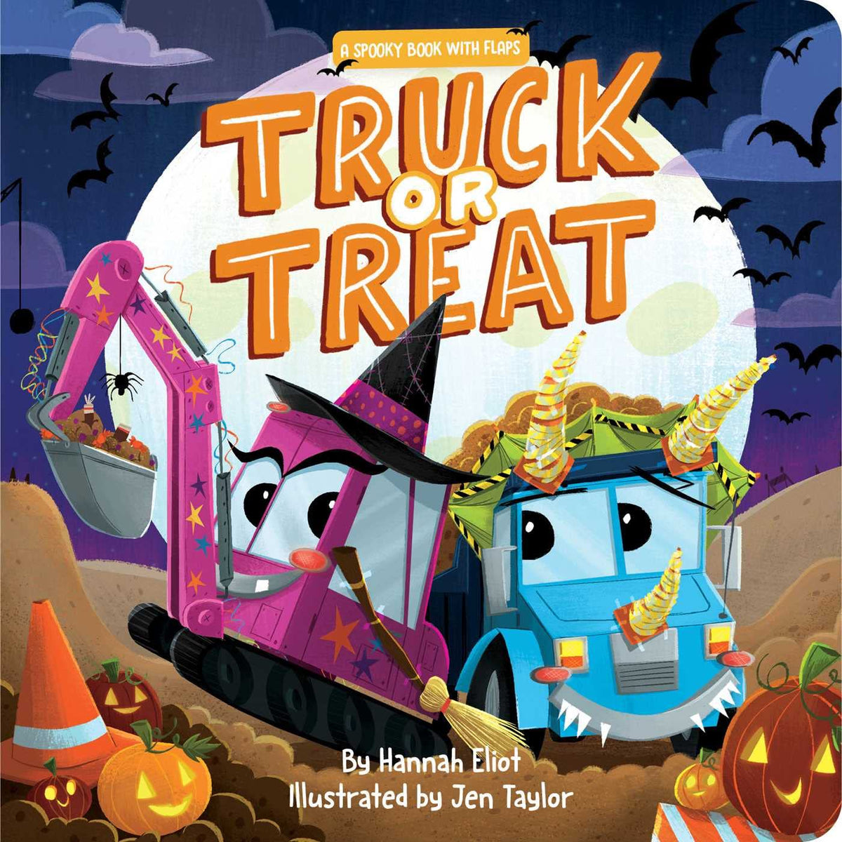 Truck or Treat: A Spooky Book with Flaps Board Book