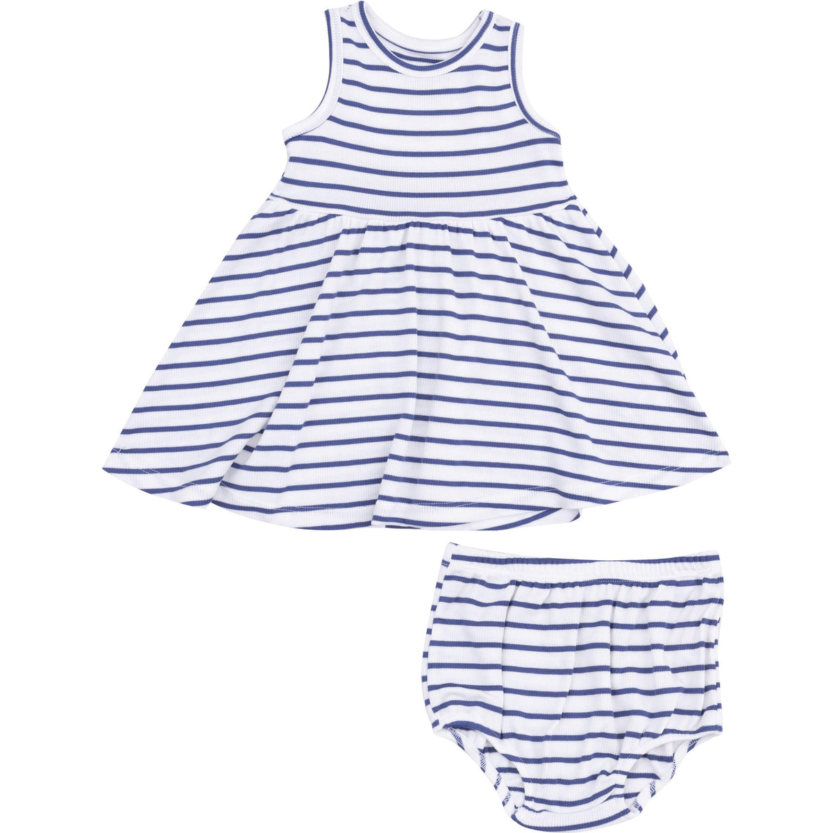 Angel Dear Stripe Vintage Blue Tank Dress & Bloomer