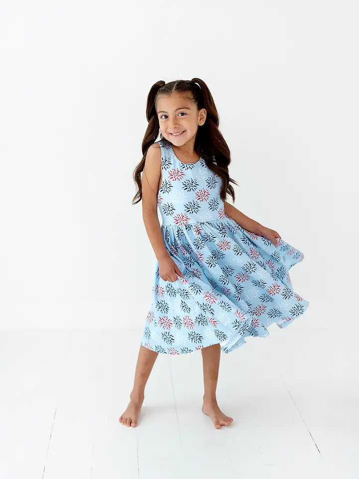 Ollie Jay Charlotte Dress in Firework  | Pocket Twirl Dress