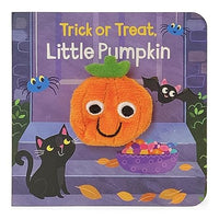 Trick Or Treat Little Pumpkin Finger Puppet Halloween Board Book