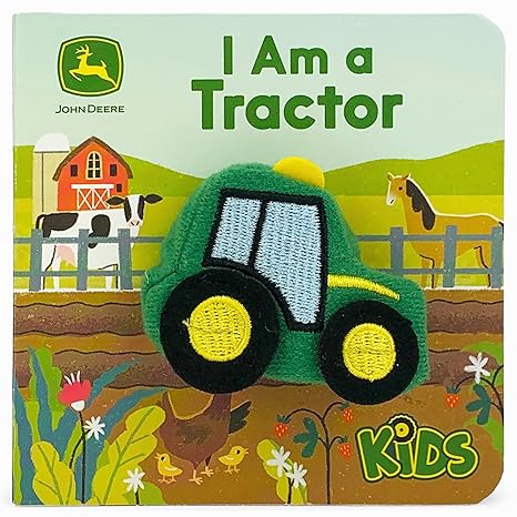 I Am a Tractor- John Deere Finger Puppet Book for Babies and Toddlers