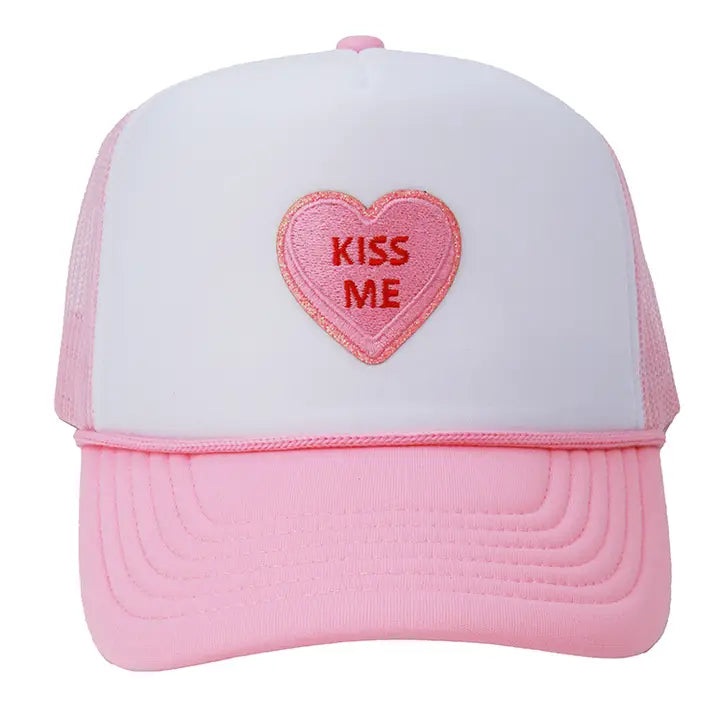 Sparkle Sisters Kiss Me Trucker Hat