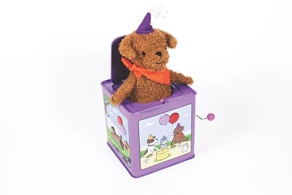 Jack Rabbit Creations Birthday Puppy Jack-in-the-Box