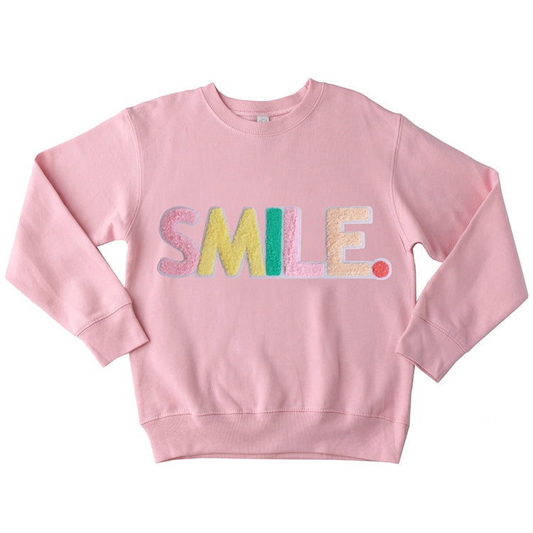 Sparkle Sisters Smile Sweatshirt - Pink