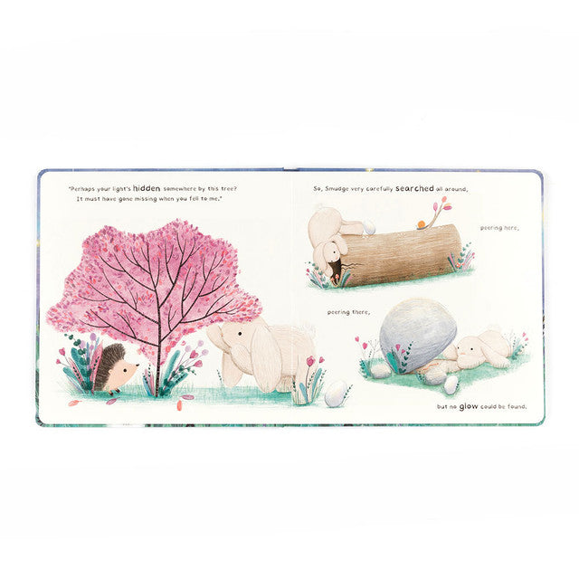 Jellycat Smudge Rabbit and The fallen Star Book