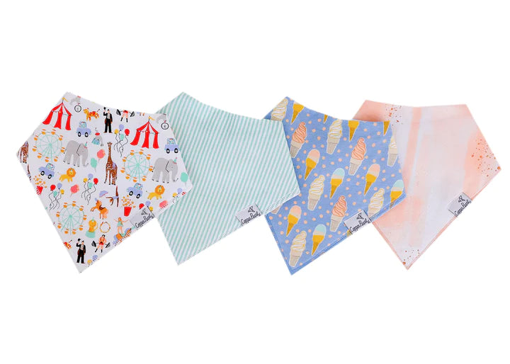 Copper Pearl 4pk Bandana Bibs- Bailey