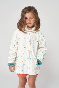 Batela Girls Printed Raincoat with Cotton Lining