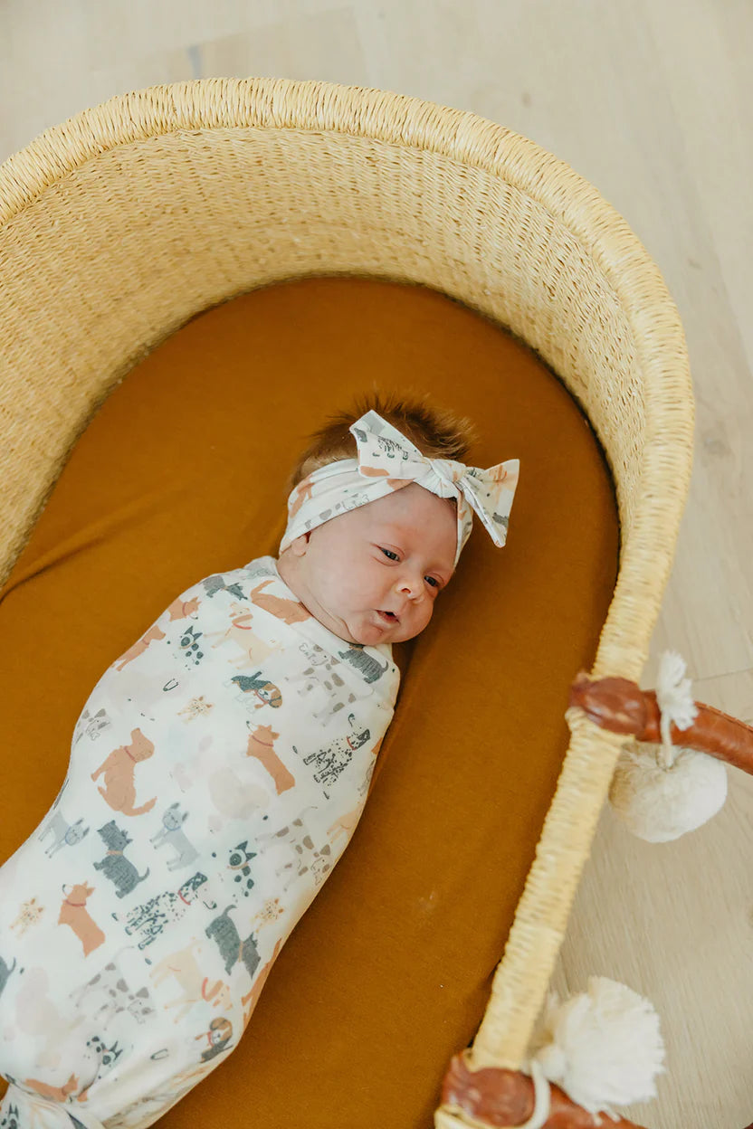 Copper Pearl Swaddle Blanket - Rufus