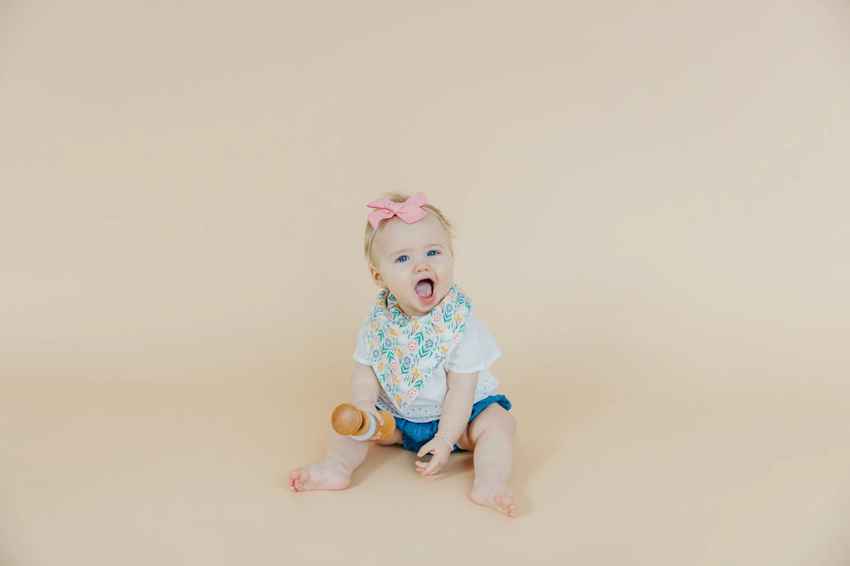 Copper Pearl Set of Four Bandana Bibs Birdie