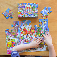 eeboo 20 Piece Puzzle- Woodland Winter