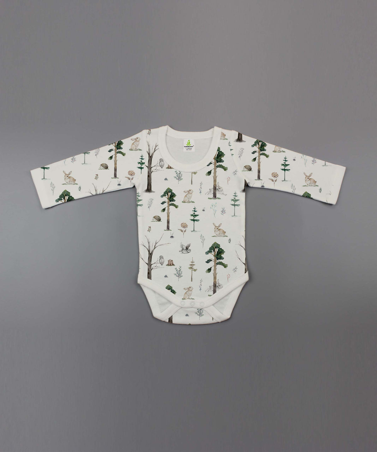 Imababywear Full Sleeve Bodysuit Tropical Woods