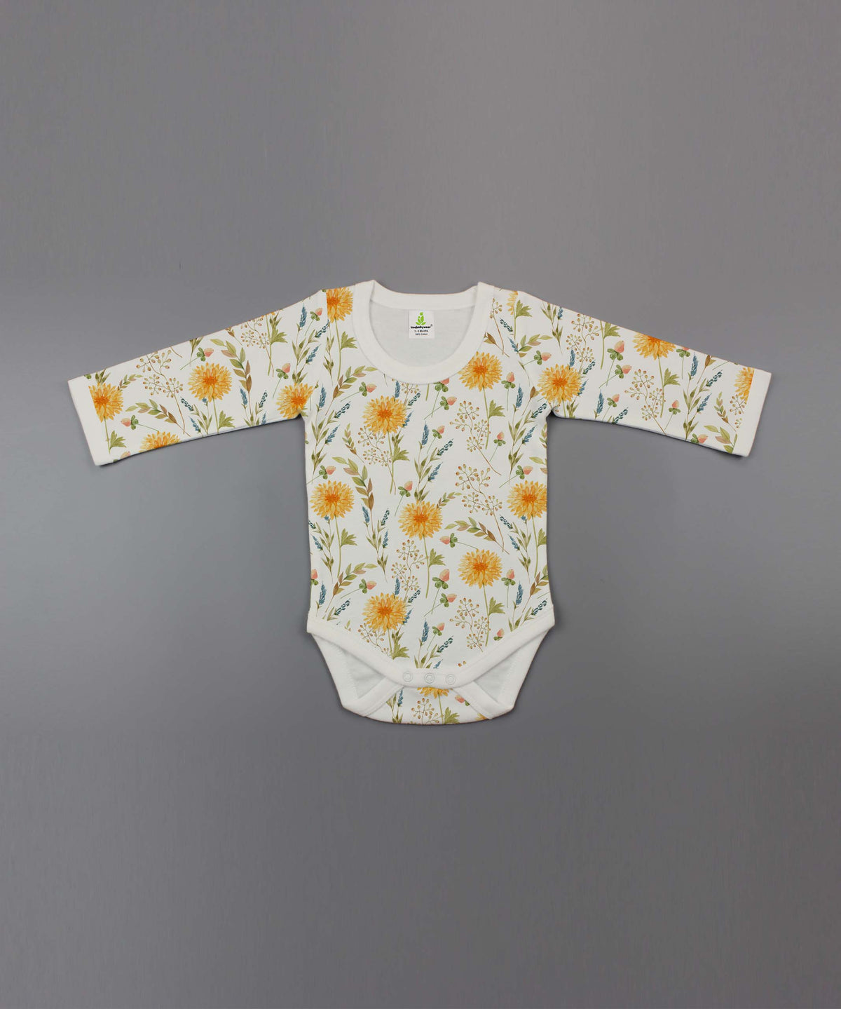 Imababywear Floral garden Full Sleeve Body Suit