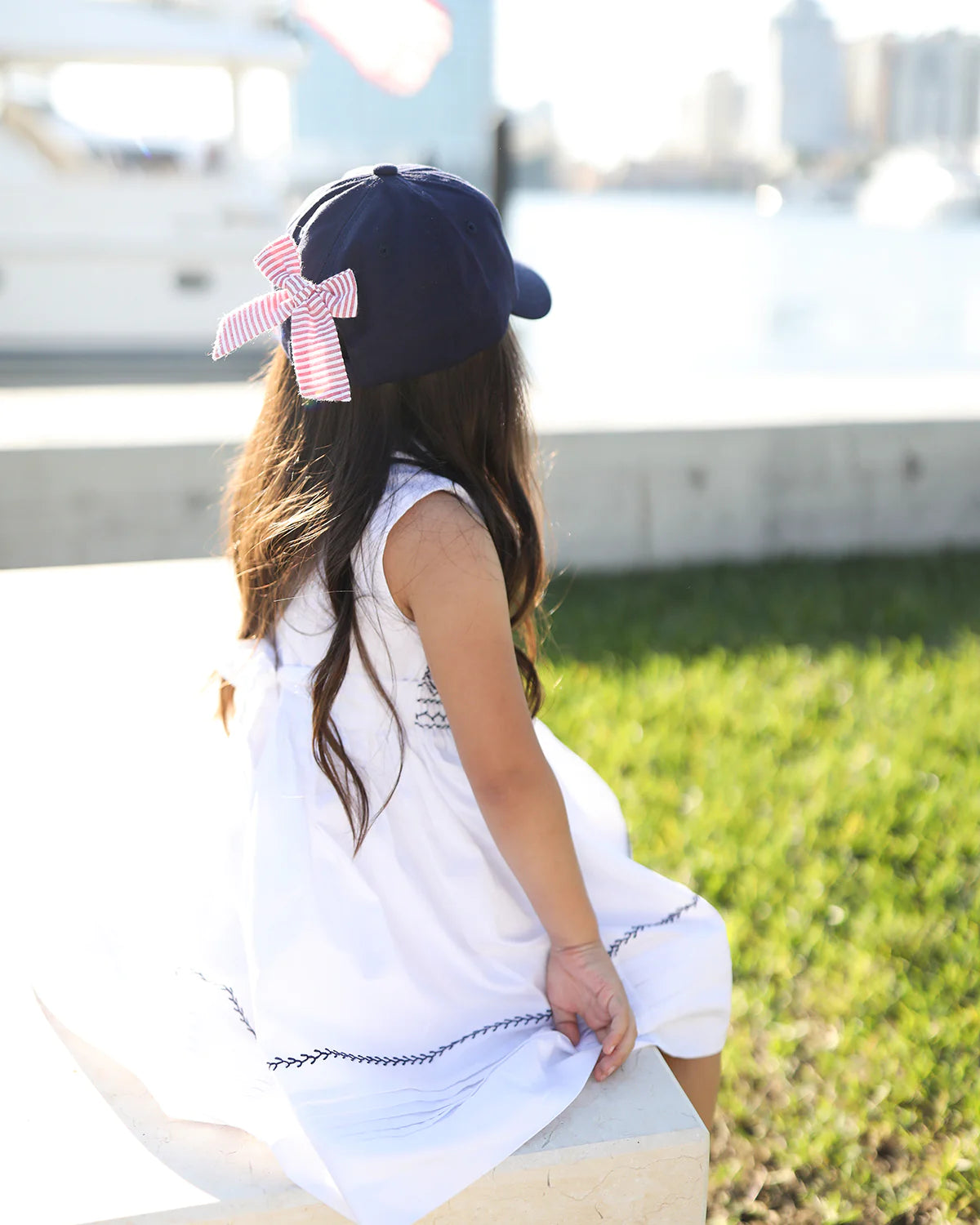 Bits & Bows Lobster Bow Baseball Hat