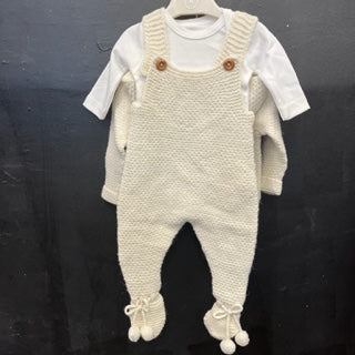 Nipperland 3 piece Cream Knit Set