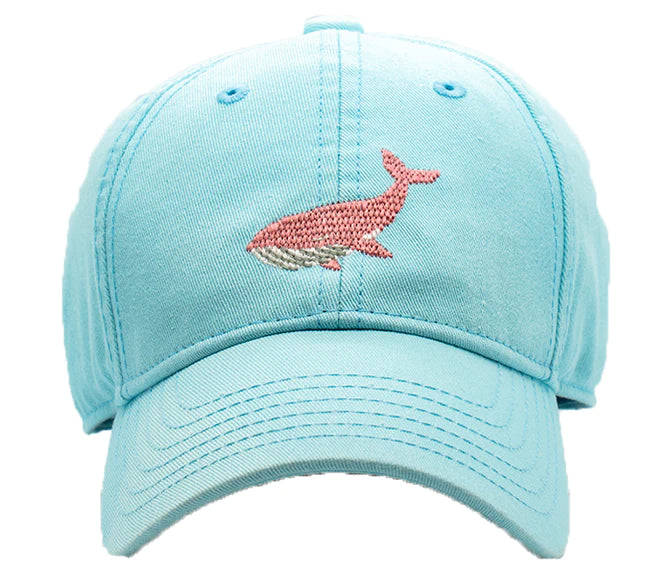 Harding Lane Kids Whale Baseball Hat - Aqua