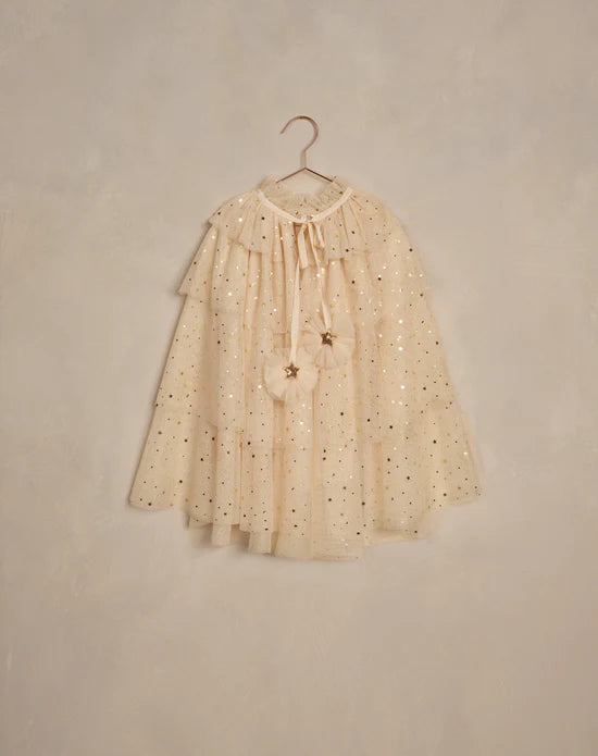 Noralee Tulle Cape Champagne Stars